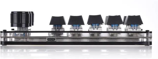 Alt view image 6 of 7 - Keyboard 14 Keys 3 Knobs Gamer Programmable Keypad Hot Swap Customized Mechanical Keyboard Macro Keypad Programmable Keyboard