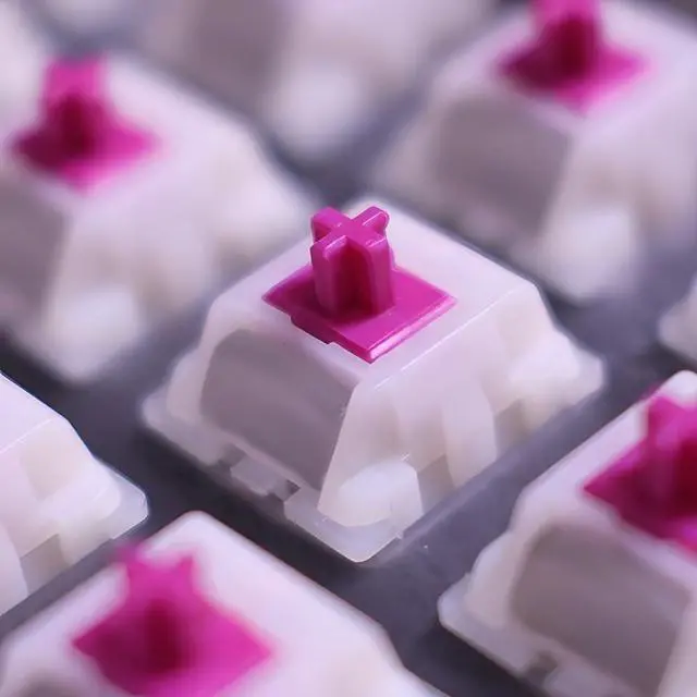 Alt view image 4 of 7 - KTT Wine Red Pro Linear Factory Lubed Mechanical Switch(43g,110PCS)