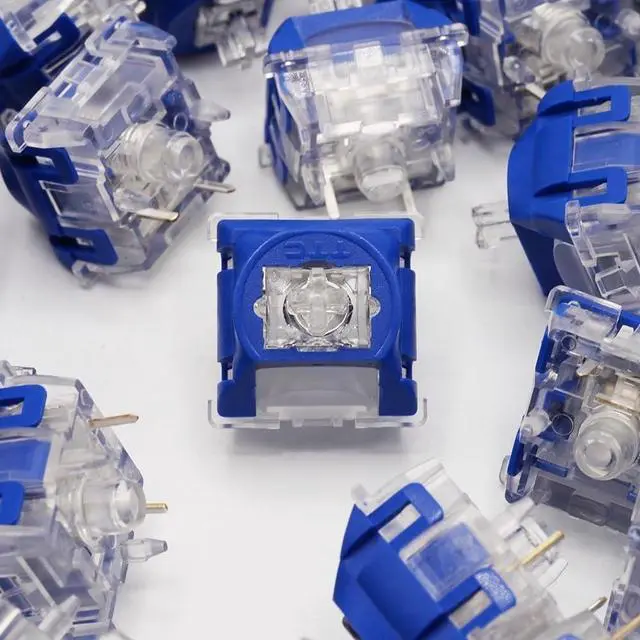 Alt view image 6 of 7 - TTC Neptune Switch, Thocky Pre-Lubed Linear Switch for Mechanical Keyboard(70PCS)