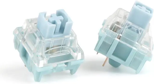Alt view image 4 of 6 - TTC Bluish White V2 Switch, Silent Tactile Pre-Lubed Switch for Mechanical Keyboard(90PCS)