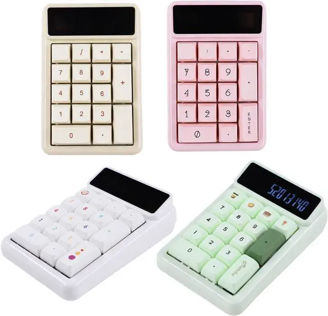 Alt view image 6 of 7 - CAUNLA 17Keys Numpad Mechanical Numeric Keyboard Hot Swappable with Calculator Auto Sleep Function for Office Professional