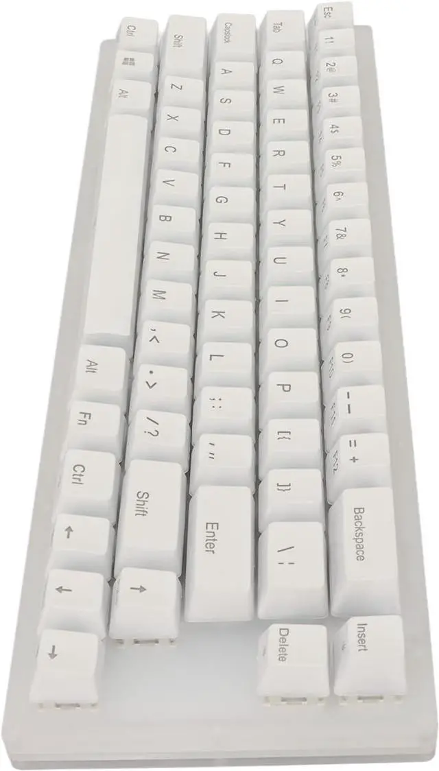 Alt view image 5 of 7 - XTevu Mechanical Keyboard, 66 Keys Hot Swappable RGB Backlit Wired Type C Gaming Keyboard with Blue Switch Keyboard (Blue Switch)