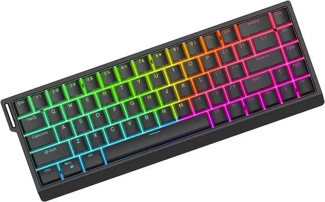 Main image of HE65 Corded Mechanical Keyboard with Switches for Effortless Typing for Home and Office