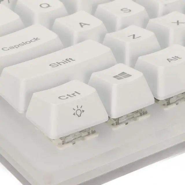 Alt view image 6 of 7 - XTevu Mechanical Keyboard, 66 Keys Hot Swappable RGB Backlit Wired Type C Gaming Keyboard with Blue Switch Keyboard (Blue Switch)