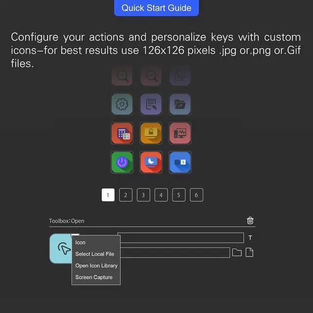 Alt view image 3 of 7 - StreamDeck Visual 15Keys Miniature Keyboards LCD Button Living Controller Button for PC Desktop Controller Customs