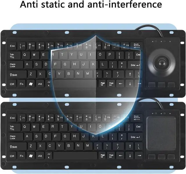 Alt view image 5 of 7 - Industrial USB Keyboards with Touchpads USB Touches Board for Harsh Environment
