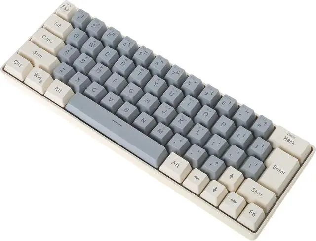 Alt view image 4 of 7 - GMBYLBY Gaming Mechanical Keyboard Blue Backlits 63 Key Corded Office Keyboard LED Gaming Keyboard for Computer Laptop
