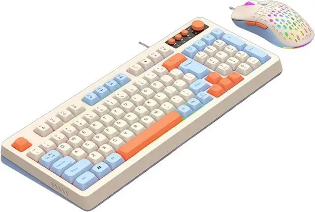 Alt view image 5 of 7 - MultiSystems 98Keys Wire Keyboard with ARGB Lighting Ergonomic Build Keyboard and Long Last Switches Life