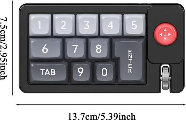 Alt view image 5 of 7 - Programmable Keyboard | RGB Mechanical Keyboard | Number Pad Are On The Dealable Hot-In With Joystick For Computer Work Graphic Design