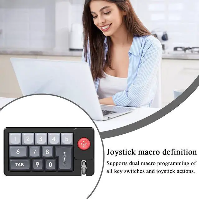 Alt view image 7 of 7 - Programmable Keyboard | RGB Mechanical Keyboard | Number Pad Are On The Dealable Hot-In With Joystick For Computer Work Graphic Design