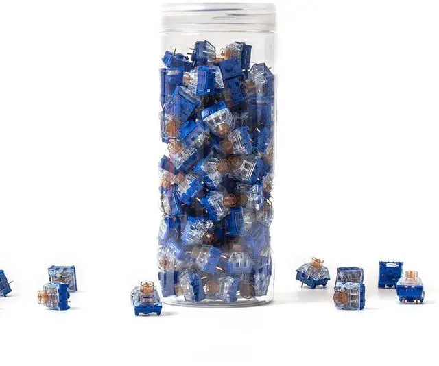 Alt view image 5 of 6 - Kailh Deep Sea Silent Pro Switch V2, 5Pin Islet Linear/Whale Tactile Transparent Pre-Lubed Switch for Mechanical Keyboard(70PCS,Whale V2)