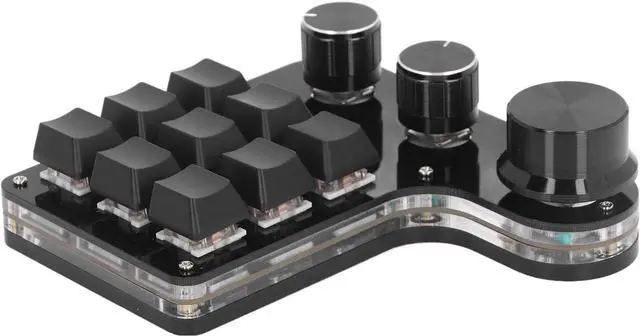 Main image of Mini Keypad, 9 Key Mini Programmable Keypad RGB LED Mechanical Keyboard Gaming Keypad with USB C Cable & RGB LED Light, Valve