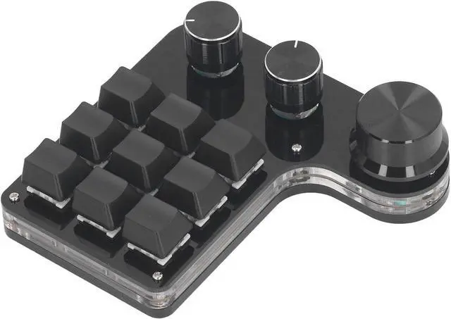 Alt view image 4 of 7 - Mini Keypad, 9 Key Mini Programmable Keypad RGB LED Mechanical Keyboard Gaming Keypad with USB C Cable & RGB LED Light, Valve