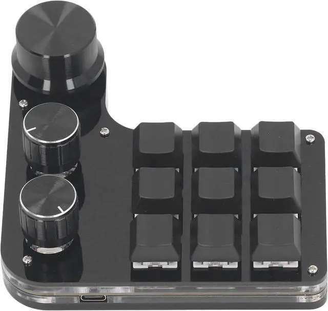 Alt view image 2 of 7 - Mini Keypad, 9 Key Mini Programmable Keypad RGB LED Mechanical Keyboard Gaming Keypad with USB C Cable & RGB LED Light, Valve