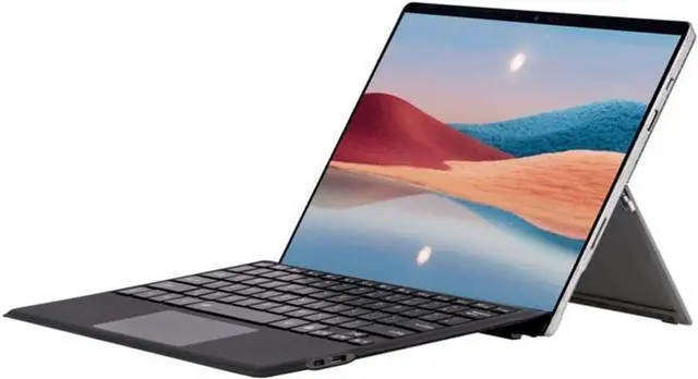 Alt view image 5 of 7 - Tablet Accessories, Ultra Slim 6 Colors Magnetic Backlit Touchpad Keyboard Compatible with Microsoft Surface Pro 3/4/5/6/7 12.3 inch(Poppy red)