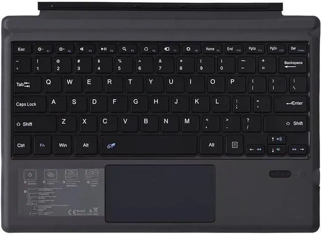 Main image of Tablet Accessories, Turkish Arabic Hebrew Russian Spanish Italian Korean Backlit Touchpad Keyboard Cover Compatible with Microsoft Surface Pro 3/4/5/6/7(Russian)