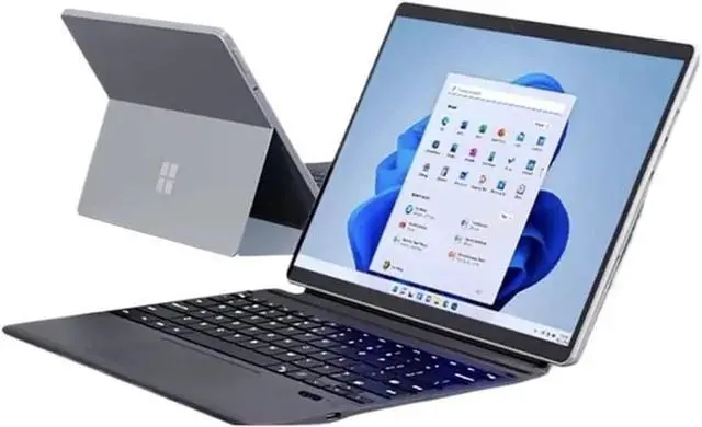 Alt view image 3 of 7 - Tablet Accessories, Ultra Slim 6 Colors Magnetic Backlit Touchpad Keyboard Compatible with Microsoft Surface Pro 3/4/5/6/7 12.3 inch(Poppy red)