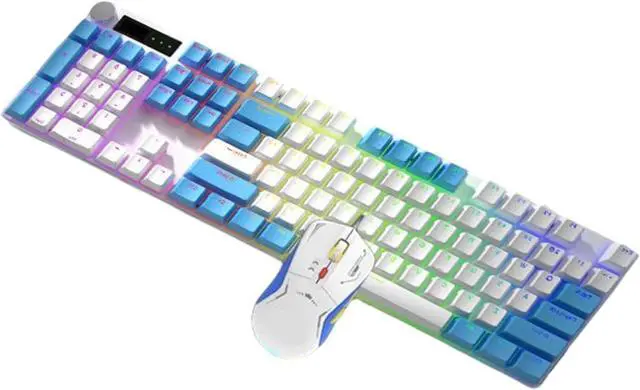 Main image of 104Keys Lighting Mechanical Keyboards and Cored Combo 1.5m Cable for Gaming and Office Use