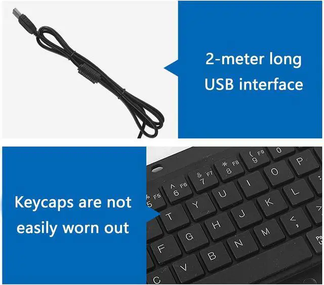 Alt view image 3 of 7 - Industrial USB Keyboards with Touchpads USB Touches Board for Harsh Environment