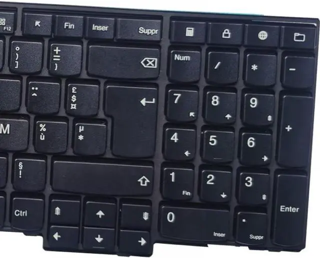 Alt view image 3 of 3 - Compatible Laptop Keyboard for E540 E545 E531 T540 T540P T550 L540 W540 W541 W550s French FR Layout No Backlight