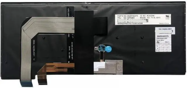 Alt view image 3 of 5 - Compatible FR Black Backlight Keyboard for T460S T470S Models SN20H42375 00PA463 Laptop Replacement Part