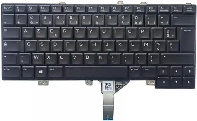 Alt view image 2 of 4 - FR Laptop Keyboard Compatible with 15 R3 15 R4 13 R3 Models with Backlit Feature Part Numbers 0JHW7C PK1326S1C17