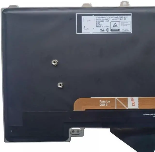 Alt view image 3 of 4 - FR Laptop Keyboard Compatible with 15 R3 15 R4 13 R3 Models with Backlit Feature Part Numbers 0JHW7C PK1326S1C17