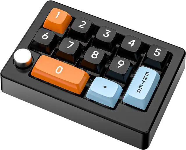 Main image of divuukyi 12 Key Programmable Keypad With Lighting Mechanical Keyboard 2.4Ghz 3Modes For Gamers Programmers