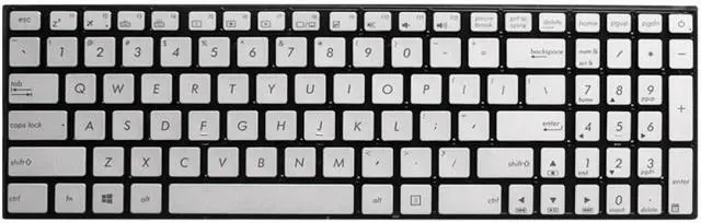 Main image of Compatible Laptop Keyboard for GL702 GL702VT GL702VM Models Silver 0KNB0 662LUS00 AEBK5U00030 English Layout with Backlight Function