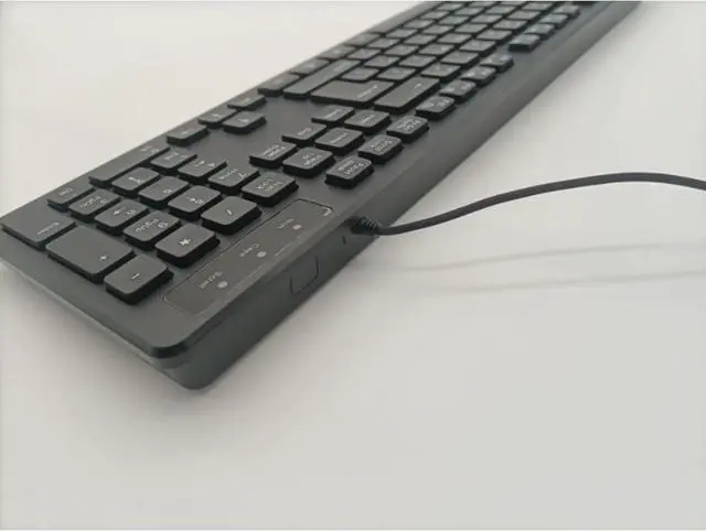 Alt view image 3 of 6 - 104 Keys Office Keyboard, German/French/Spanish/Italian/Arabic/Swedish/Russian/Portuguese Keyboard, USB Port, Ultra Slim and Quiet, Well Layout of Keys, Black, ES