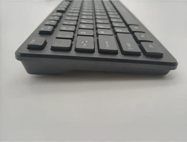 Alt view image 4 of 6 - 104 Keys Office Keyboard, German/French/Spanish/Italian/Arabic/Swedish/Russian/Portuguese Keyboard, USB Port, Ultra Slim and Quiet, Well Layout of Keys, Black, ES