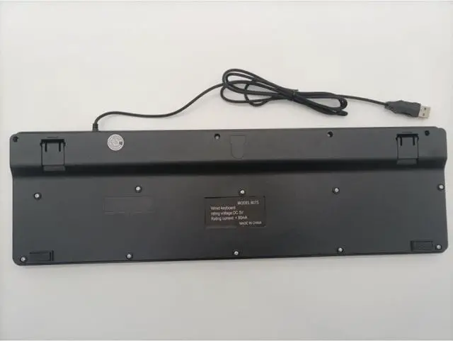 Alt view image 5 of 6 - 104 Keys Office Keyboard, German/French/Spanish/Italian/Arabic/Swedish/Russian/Portuguese Keyboard, USB Port, Ultra Slim and Quiet, Well Layout of Keys, Black, ES