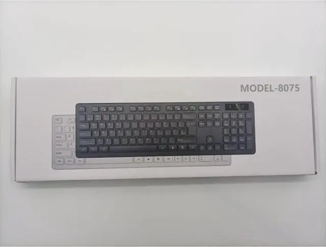 Alt view image 6 of 6 - 104 Keys Office Keyboard, German/French/Spanish/Italian/Arabic/Swedish/Russian/Portuguese Keyboard, USB Port, Ultra Slim and Quiet, Well Layout of Keys, Black, ES