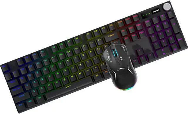 Alt view image 4 of 7 - 104Keys Cored Mechanical Keyboards and Set with Customizable Effects for All Users