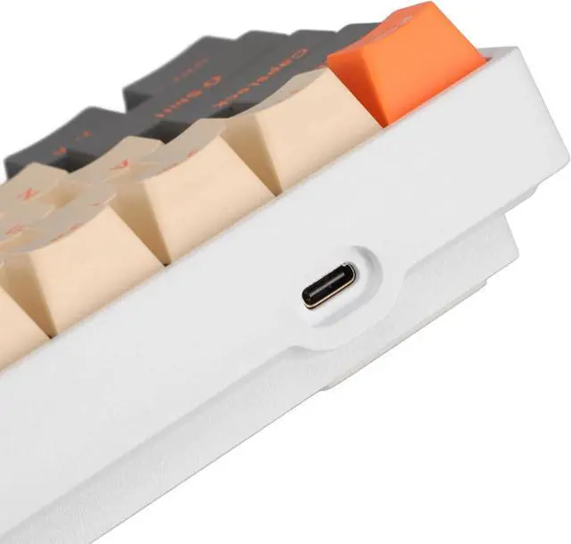 Alt view image 7 of 7 - Keyboard, 68 Keys of Multiple Lighting Modes RGB Wilberry Connection USB Mechanical Keyboard for Playing Business