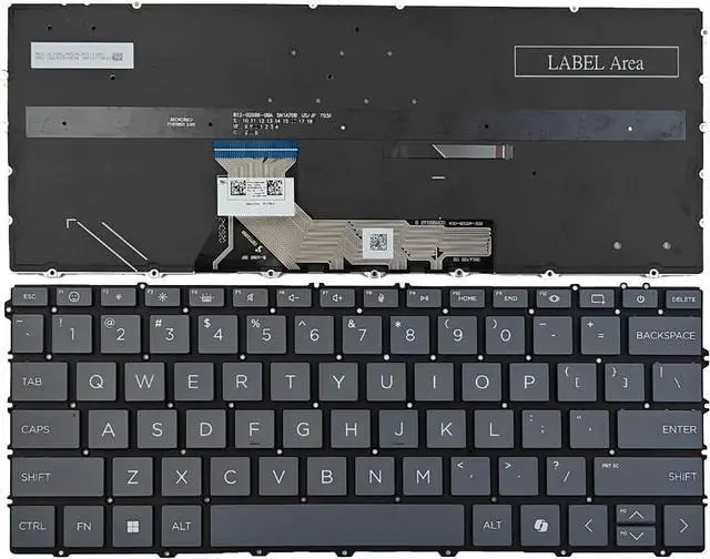 Alt view image 3 of 3 - KGIGIBE Replacement Backlit Keyboard for HP Envy x360 16-AC 16-AC0003CA 16-AC0023DX 16-AC0033DX 16-AC0097NR 16-AD 16-AD0013DX 16-AD0023DX 16-AD0097NR 2-in-1 Laptop US Layout with AI Key