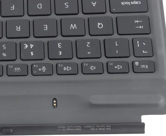 Alt view image 5 of 7 - Sorandy Detachable Travel Keyboard for Latitude 7320, Lightweight Portable Wireless Backlit Keyboard, with Touchpad, Seamless Connection, Spillproof, ABS, PU Leather, Black