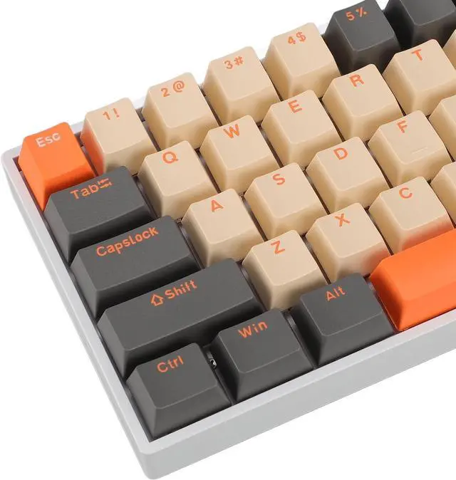 Alt view image 7 of 7 - 60 Percent Mechanical Gaming Keyboard, RGB Backlit Compact 68 Keys Mechanical Keyboard, Wired Keyboard with Red Switch, Ergonomic Mini Office Keyboard for Laptops and PC Gamers