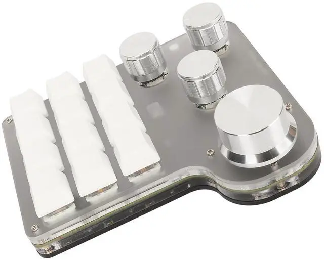 Main image of Blue Switch Keyboard, Customizable RGB Lighting Gaming KeyPad, 3 Connectivity Options, for Gaming Music Office Tasks