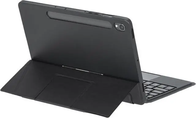 Alt view image 7 of 7 - HHF Tablet Accessories, Detachable Backlit Keyboard, Bracket FILP Leather Protective Case Compatible with Samsung Galaxy Tab S9 FE Plus 12.4 inch X610/X616(Black)