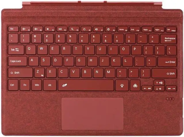 Main image of Tablet Accessories, Ultra Slim 6 Colors Magnetic Backlit Touchpad Keyboard Compatible with Microsoft Surface Pro 3/4/5/6/7 12.3 inch(Poppy red)