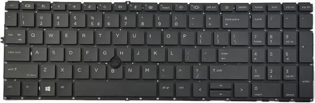 Alt view image 2 of 3 - KGIGIBE Replacement Backlit Keyboard for HP Elitebook 850 G7 850 G8 855 G7 855 G8 Series Laptop US Black with Pointer L89916-001 Without Frame