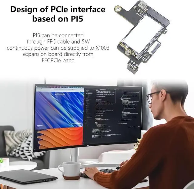 Alt view image 2 of 7 - CHENZILIN Adapter Board PCIe to Adapter for 5, PCIE to Expansion Card with ACT Indicators Light