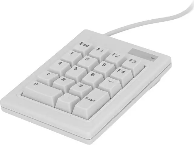 Alt view image 2 of 7 - 18 Key Mechanical Numeric Keypad, USB Number Pad with Skid Pads, Splashproof, Key for Laptop Desktop PC, Business Industrial Use