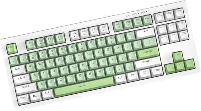 Alt view image 5 of 7 - Mechanical Keyboard LED Backlit for Home Office Corded Gaming Keyboards 87/108 Keys Office Keyboard for PC Gamers Deskto