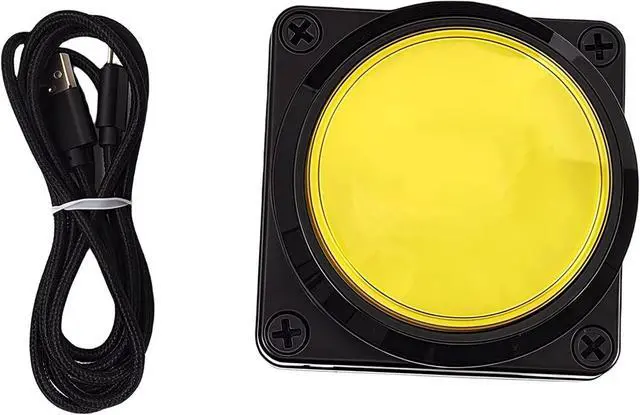 Alt view image 3 of 7 - Programmable USB Macro Keyboard, Major Policy Decision Button, One Handed Programmable Setting & Game Switch Control Keyboard, U Flash Disk with Customized Program, Default Enter Function, Yellow