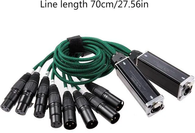 Alt view image 7 of 7 - KEXIAO 4Channel 3Pin Snake Multi Net Snake Receiver to Single Cable 4 Channel Receiver for Stage Lighting