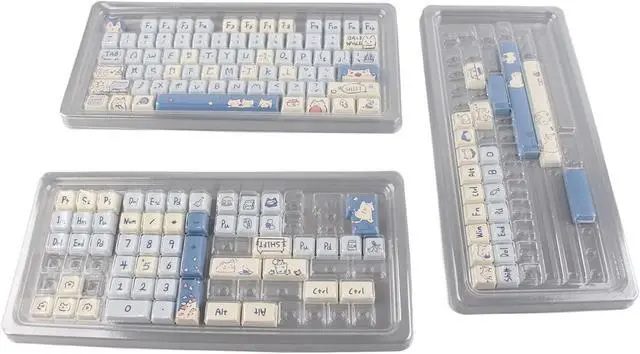 Main image of Mechanical Keyboard Keycaps, 148 Pieces Rich Colors Water Oil Ergonomic Gaming Custom Keycaps Dye Sublimation for DIY (Denashrbp9i0xn5m-12)