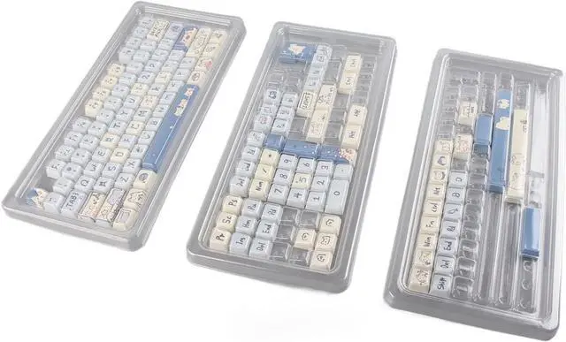 Alt view image 6 of 7 - Mechanical Keyboard Keycaps, 148 Pieces Rich Colors Water Oil Ergonomic Gaming Custom Keycaps Dye Sublimation for DIY (Denashrbp9i0xn5m-12)