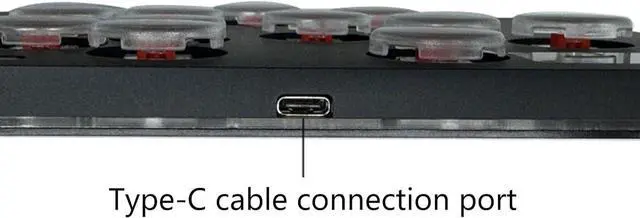 Alt view image 3 of 7 - EINCORN Fight Stick Stick for PC Controller Stick with Light Function